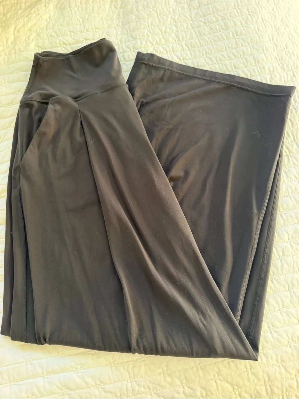 Wide Leg Black Palazzo Pants for Women